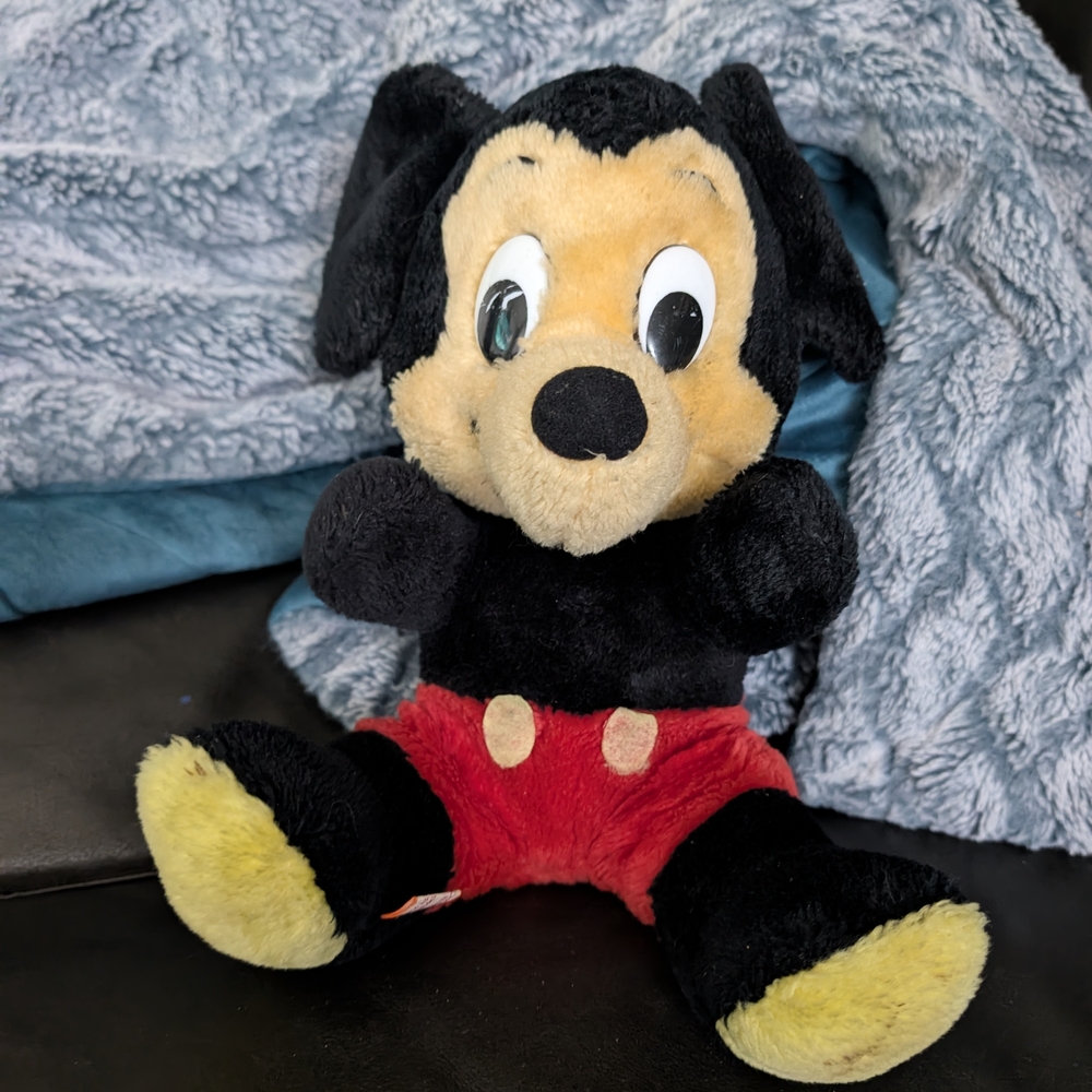Adorable Black and Red Plush Toy